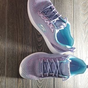 Sketchers Glittery Bobs Memory Foam Sneakers